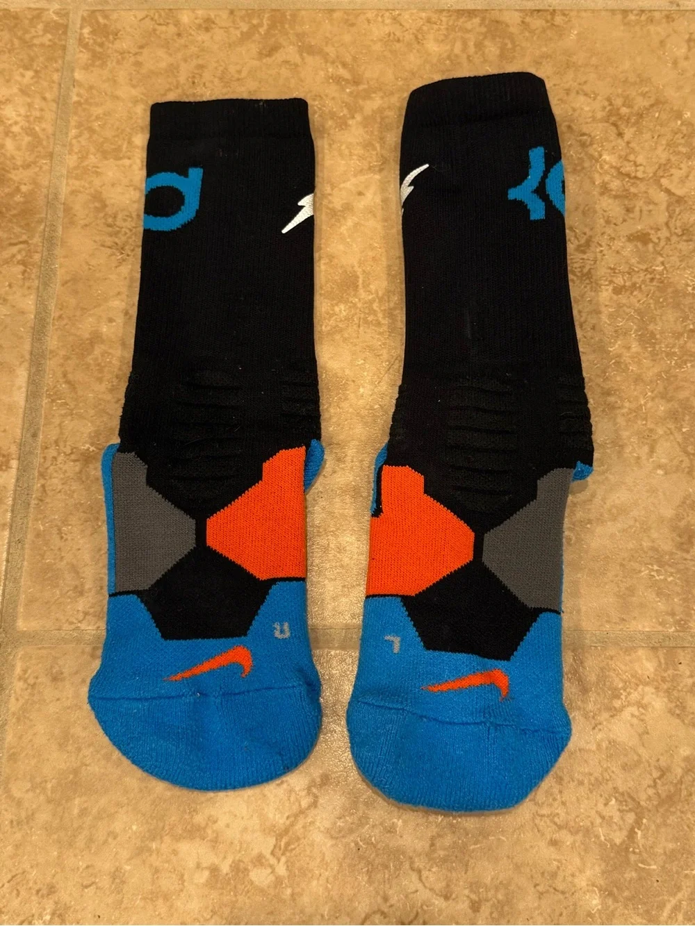 Nike KD Kevin Durant basketball socks dri fit size S